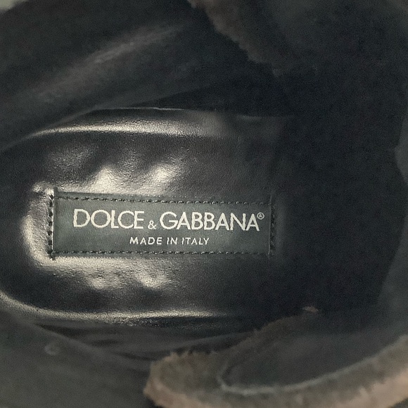 Dolce & Gabbana Brown Factory Worn Look Leather Men's Ankle Boots, Size 9 - Picture 15 of 16